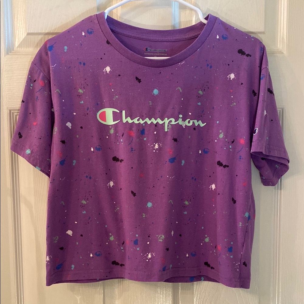 Champion Purple Splatter Short Sleeve Tee - Picture 3 of 8